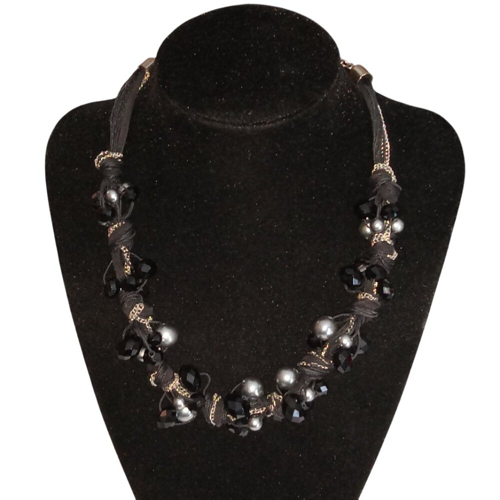 You & I Cluster Beaded Necklace